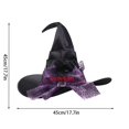 thumbnail image 3 of BRICH Witch Hat Novelty for Adult Women Decoration Accessory Witch Hat Multicolour One Size, 3 of 4