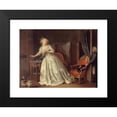 thumbnail image 2 of Louis Léopold Boilly 18x15 Black Modern Framed Museum Art Print Titled - The Precipitate Departure (1790), 2 of 5