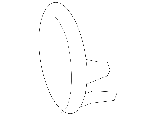 Genuine OE Toyota Tow Eye Cap (Right, Front) - 53285-0R050