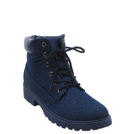 Blue Kimber Mil 8 - Fall Boots for Womens Denim