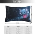 thumbnail image 2 of Kdxio Cotton Pillow Cases 14"x20" Pillowcases,Soft and Breathable Bedroom Pillow Cases-Heart Axolotl-No Pillow Core, 2 of 5
