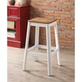 thumbnail image 2 of ACME Jacotte Bar Stool  in Natural & White, 2 of 2