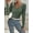 Army Green, variant on MOYIKO V Neck Long Sleeve Shirts for Women Fitted Thermal Undershirts Lightweight Trendy Tops