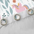 thumbnail image 4 of Homewish Cartoon Unicorn Curtains Pack of 2 (42x84 Each) for Preppy Children Kids,Dreamy Princess Curtains Blackout,Kawaii Animal Bedroom Curtains,Luxury Bedroom Decor, 4 of 6