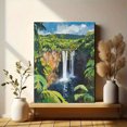 thumbnail image 6 of Tropical Waterfall Canvas Wall Art， Perfect for Living Room， Bedroom， Bathroom， Office， and Hotel Decoration., 6 of 8