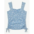 thumbnail image 4 of Justice Girls Cinched Floral Tank, Sizes XS - XLP, 4 of 6