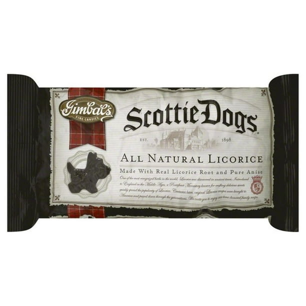 Gimbals Black Licorice, Scottie Dogs 12oz