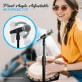 thumbnail image 4 of Pyle Adjustable Height Microphone Stand, 2.8 to 5 Ft, Glossy Black, Pair, 4 of 7