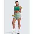 thumbnail image 3 of CRZ YOGA Athletic Shorts for Women 3" High Rise Quick Dry for Running Workout Track with Zip Pockets, 3 of 4
