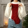 thumbnail image 4 of Dalrosia Christmas Stockings 18 Inches Large Size Cable Knitted Stocking Gift and Decorations for Holiday Family Xmas Party, 4 of 5