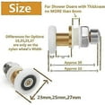 thumbnail image 3 of Shower door Wheels, Sliding door Wheels Shower cubicle Door pulley, 3 of 5