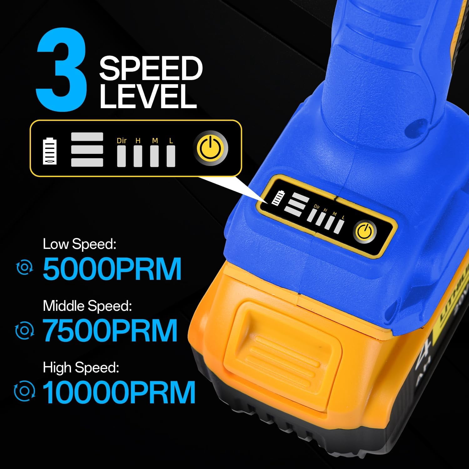 Angle Grinder Compatible with Dewalt 20V Max Battery,Cordless Grinder,4-1/2" Blades Brushless Grinder for Cutting, Griding & Polishing,Battery Powered Angle Grinder(10000RPM,NO Battery & Wheels)