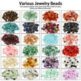 thumbnail image 5 of TSV 1200pcs Stone Beads, Natural Gemstone Beads, Multi-Color Irregular Chips Stones, Crushed Chunked Crystal Pieces Loose Beads, for Jewelry Making Decor DIY Crafts, 5 of 9