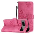 thumbnail image 1 of Compatible with Google Pixel 7 Embossed Butterfly Case with Wallet and Kickstand Cover, 1 of 5
