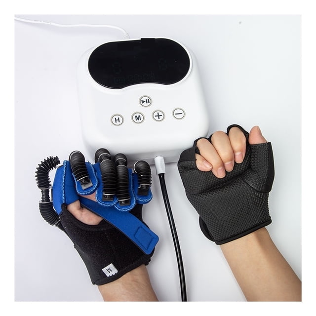 English Stroke Hemiplegia Rehabilitation Robot Gloves Hand Finger Training Function Recovery Exercise Equipment ,Convenient and Portable
