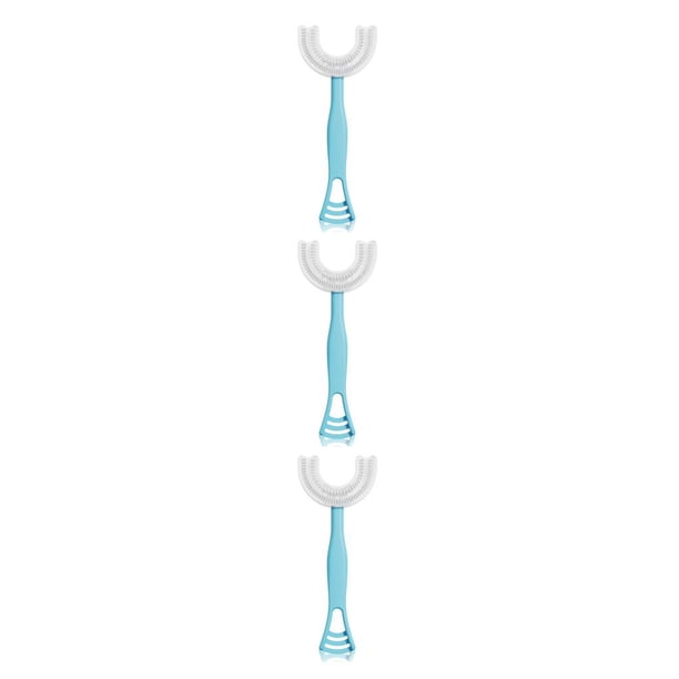 Inteprter Cepillo de para bebé ergonómico de doble cara de silicona de 360 grados, cepillo de Manual en forma de U, cuidado Type4 NO4 Inteprter CBP087818
