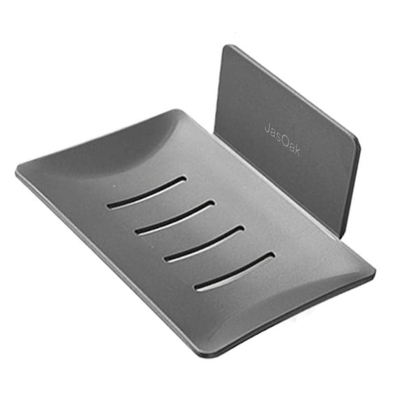 JasOak Soap brackets, Simple Bar Soap Tray,Wall Mounted Soap Stand with 3M Adhesive Back,Stainless Steel