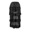 thumbnail image 4 of Mrat Renaissance Skirt Darkness Women's Gothic Steampunk Skirt High-Low Skirt S-64 Black M, 4 of 4