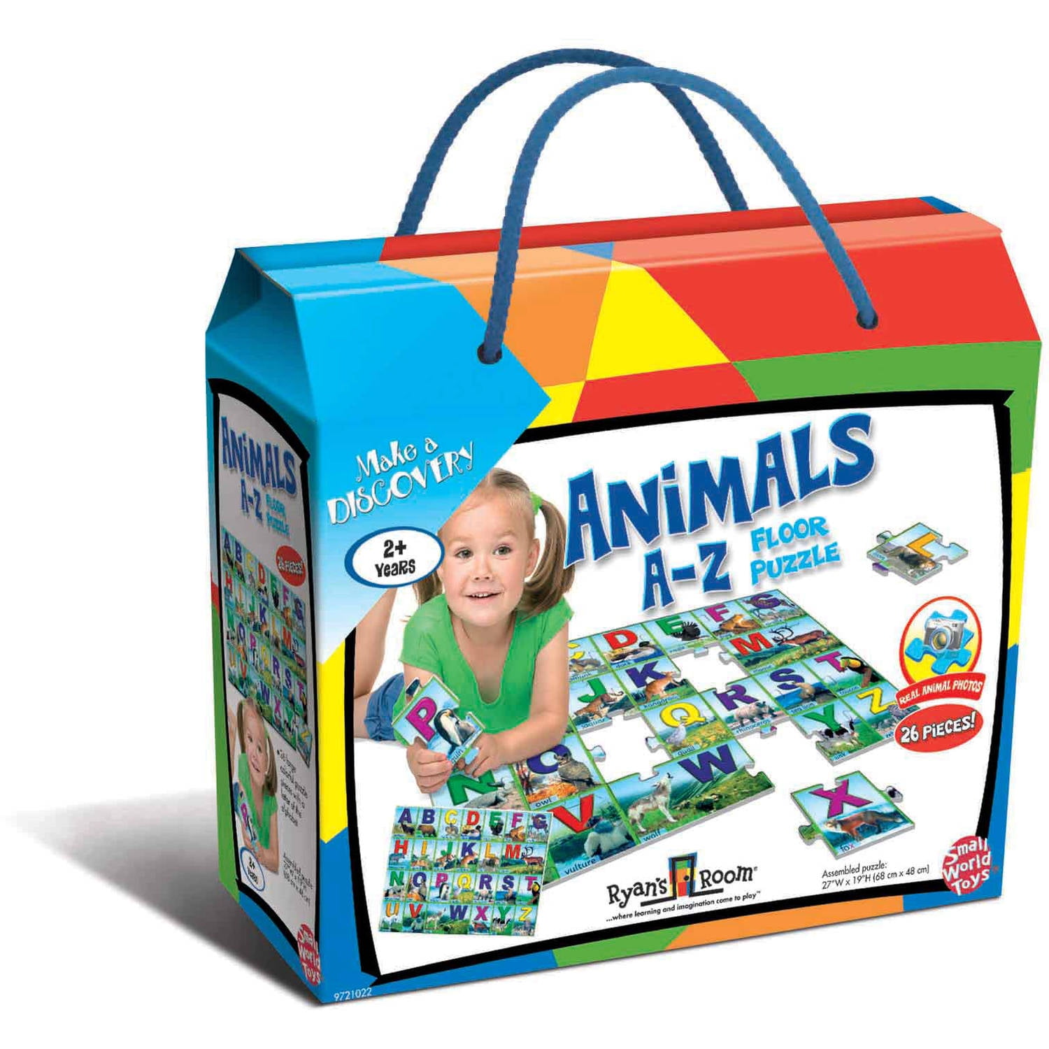 Small World Toys - Animals A-Z Floor Puzzle - Walmart.com ...