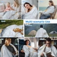 thumbnail image 5 of Gray Marble Cooling Blanket, Lightweight Breathable Summer Throw Blanket with Double Sided Cold Effect, Modern Ink Painting Art Abstract Picnic Beach Blankets Bed Sheet for Hot Sleepers 60"x80", 5 of 8