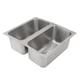 thumbnail image 5 of Fregadero de Cocina de Doble Tazón, Estilo Moderno 7.5l Gran Capacidad Desgastes Resistente de Caravana Drenaje Rápido Con Salida de Drenez de 40 mm Camión para Camión, 5 of 7