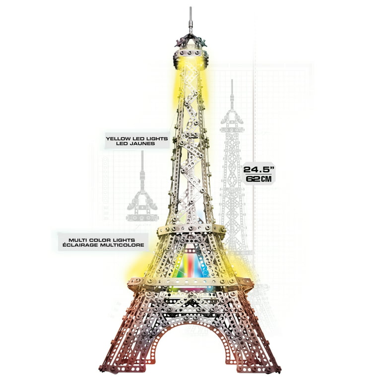 MECCANO Meccano tour Eiffel lumineuse 62 cm pas cher 
