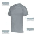 thumbnail image 3 of Augusta sportswear Boy's Attain Wicking Two Button Baseball Jersey, 3 of 6
