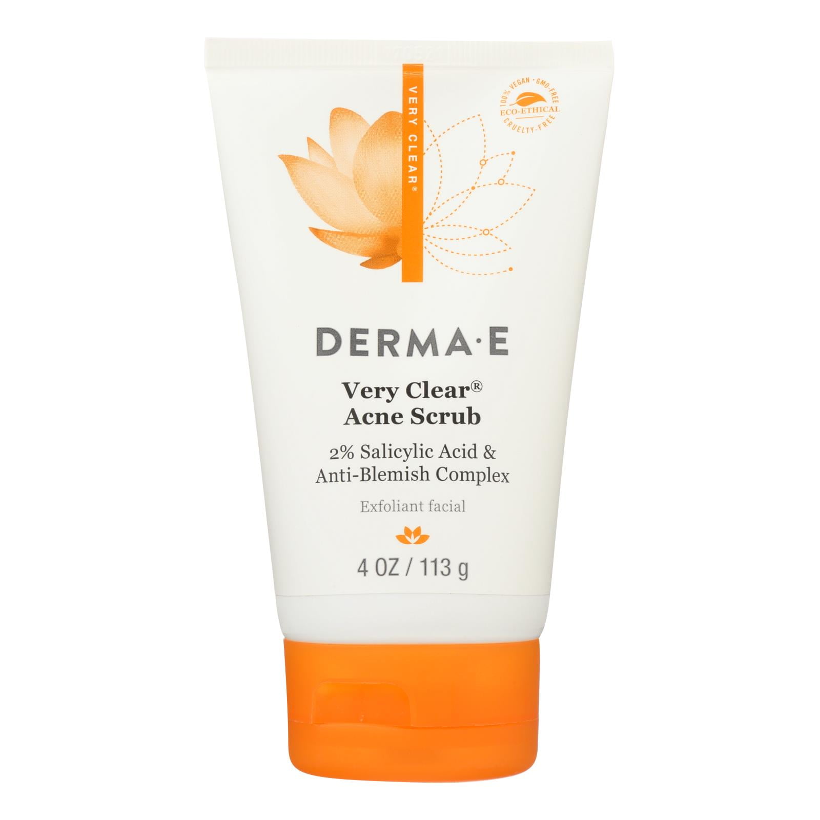 Derma E Very Clear Scrub, 4 oz