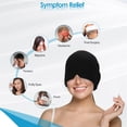 thumbnail image 5 of OSWCHIC Migraine Relief Cap Gel Ice Head Wrap for Sinus Headache Relief Hat Cold Packs Black, 5 of 5
