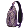thumbnail image 1 of Retro Floral Crossbody Daypack Lightweight Sling Backpack for Students and Travelers, 1 of 6