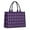Halloween Purple Checkered, variant on Large Capacity Tote Bag,Halloween Purple Checkered Ghosts and Icons Handbag Fashion Luxury Tote Bag,15.7"x13"x 5.1" Inches,Laptop Compatible