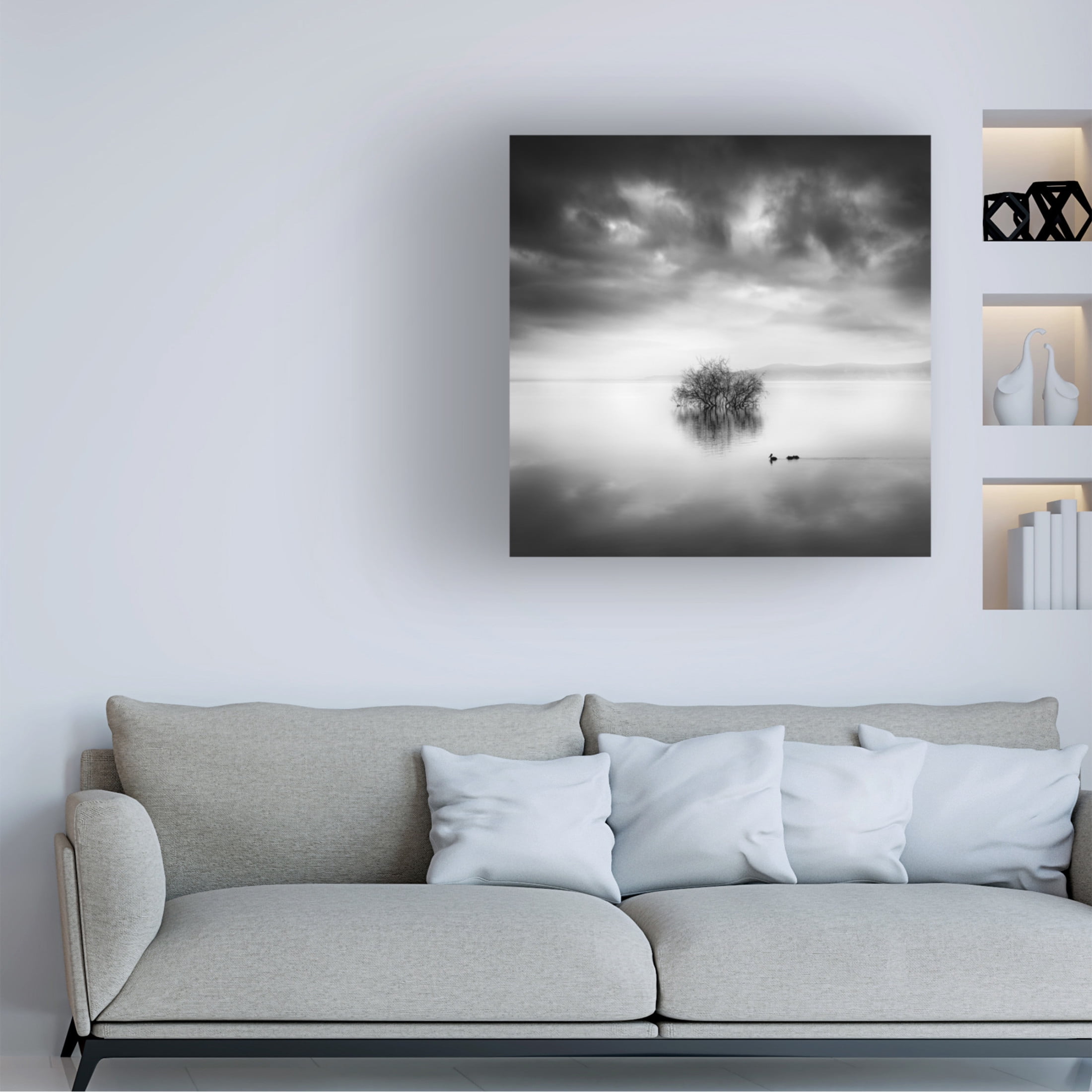 Canvas Wall Art - George Digalakis 'A Ray Of Light' Wall Art for Living Room, Bedroom, or Office Décor by Trademark Fine Art - 18 x 18 Inches