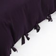 thumbnail image 4 of PiccoCasa 3 Piece Bow Tie Duvet Cover Bedding Set with 2 Pillowcases King Dark Purple, 4 of 6