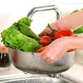 thumbnail image 4 of Fine mesh strainer mesh strainer kitchen washing bowl with handle 19.5cm B 19.5cm, 4 of 7