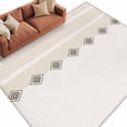 thumbnail image 2 of Khaki Linear 8'x10' Large Area Rugs Minimalist Boho Cream Beige Stripes Farmhouse Washable Area Rugs Non-Slip Indoor Floor Mats Large Carpet for Living Room Bedroom Dining Room, 2 of 9