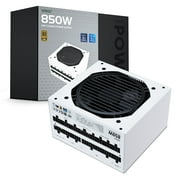 Vetroo 850W Power Supply Dual PCIe 5.1 ATX 3.1 Ready, 80 Plus Gold Full Modular, Quiet Operation with 120mm FDB Fan, 10-Year Warranty - White