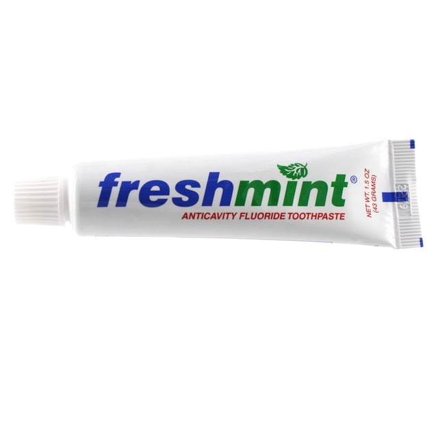 Pasta dental Freshmint anticaries con flúor, 144 tubos de 45 ml