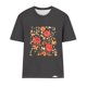 thumbnail image 4 of Tops Cortos para las Mujeres Blusas Impresas Manga Corta Cuello Redondo, Tops de Blusa para las Mujeres Primavera Verano Casual, 4 of 4