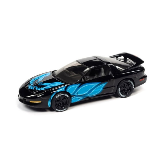 1993 Pontiac Firebird Trans Am, Black - Johnny Lightning JLSF022/48B - 1/64 scale Diecast Car
