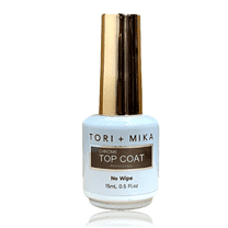 Tori   Mika Chrome Top Coat Gel Nail Polish Soak Off No Wipe 0.5oz Nail Polish LED/UV Lamp Cure Great work on Natural and Fake Acrylic Nails Fun Home Salon Professional Nail Art DIY Haloween