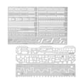thumbnail image 1 of 2x Regla auxiliar de tallado para manualidades, fabricante de detalles, línea de escritura, s para el grabado Sunnimix none, 1 of 8