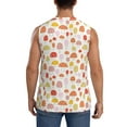 thumbnail image 4 of Balery Cute Cartoon Mushrooms Men's Sleeveless Muscle Shirts Workout Tank Top, Moisture Wicking, Odor Protection-Medium, 4 of 8