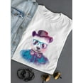 thumbnail image 3 of Cute Fashion Hipster Panda Bear T-Shirt Women -Image by Shutterstock, Female x-Large, 3 of 4