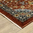 thumbnail image 6 of HomeRoots Red Blue Gold And Ivory Oriental Power Loom Stain Resistant Runner Rug, 6 of 10