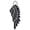 Black, variant on Silver-tone Medium Translucent Red Angel Wing - Silvertone Senior Class of 2026 Dome Necklace, 18"
