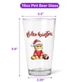 thumbnail image 5 of Hello Winter Persian Football Snowman Welcome Snowy Morning 16oz Pint Beer Glass Mug Cat Lover Kitten Owner Gifts Beer Glasses Cup - 01012, 5 of 5