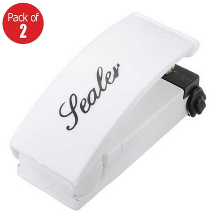 Handheld Heat Bag Sealer 2 Pack For Air Food Storage Reseals Snack Bags Seals Plastic Aluminum