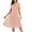 05# Pink, variant on Womens Short Sleeve Wedding Guest Dress A-Line Lace Formal Party Cocktaill Midi Dress Prom Pink XXL