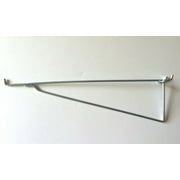 (2 Pack) Metal 12 Inch Shelf Bracket Garage Peg Hanger for 1/8 1/4 Pegboard