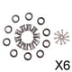 thumbnail image 1 of 6x Enchufes Roscados Hexagonales Baoblaze para Clavijas de Afinación de Guitarra de Caja 6 piezas, 1 of 8